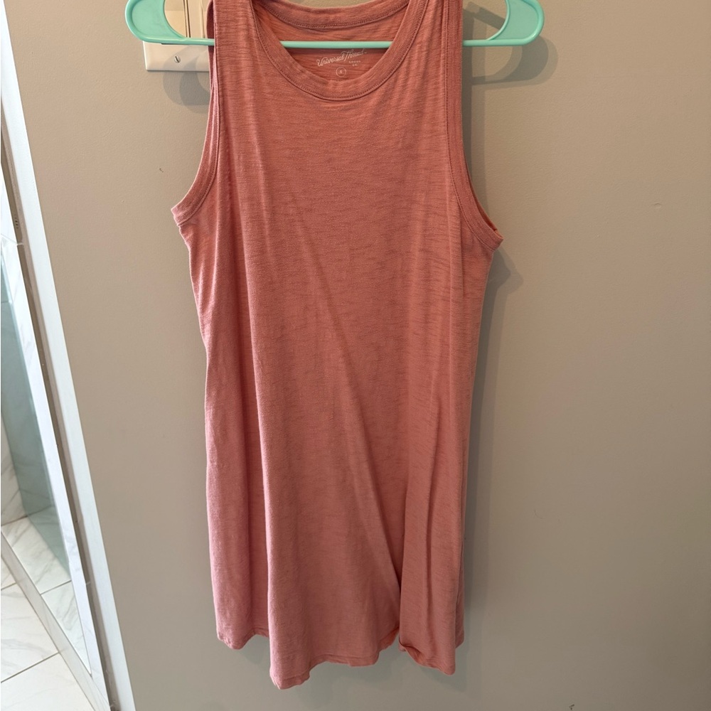 Sleeveless Pink Cotton Dress
